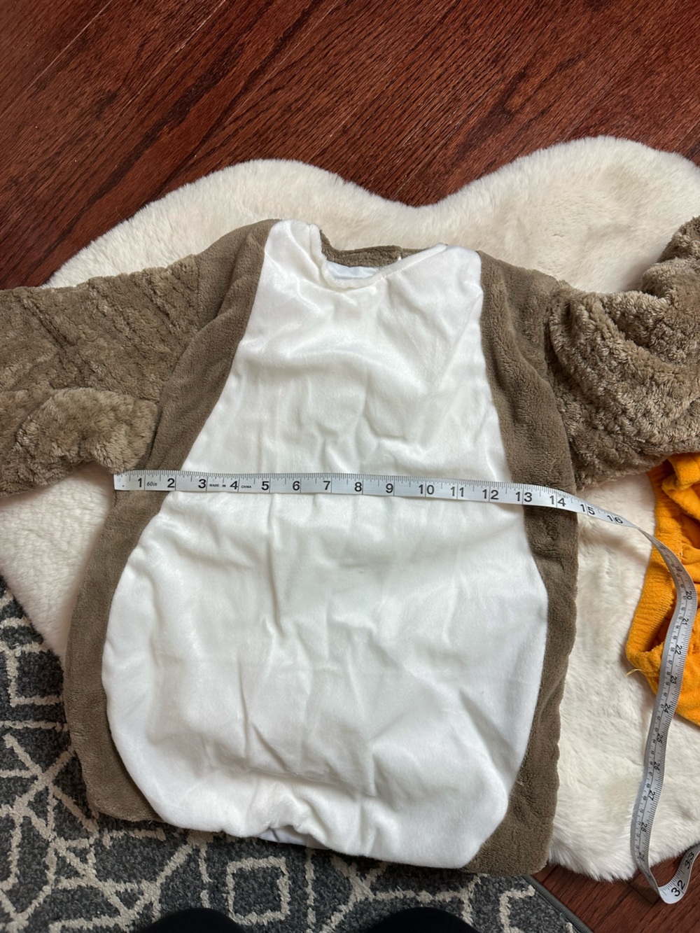 Star Wars Disney PORG Kids Costume - Brown/White/Orange size youth small 4-6 - Picture 13 of 16